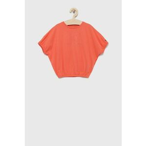 Detské tričko Tommy Hilfiger oranžová farba, vyobraziť