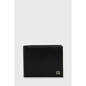 Kožená peňaženka Guess pánsky, čierna farba vyobraziť