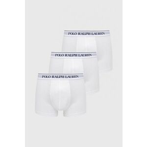 Boxerky Polo Ralph Lauren (3-pak) pánske, biela farba, 714835885001 vyobraziť