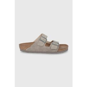 Šľapky Birkenstock Arizona pánske, šedá farba vyobraziť