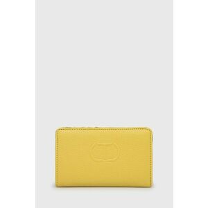Peňaženka Twinset dámsky, žltá farba vyobraziť