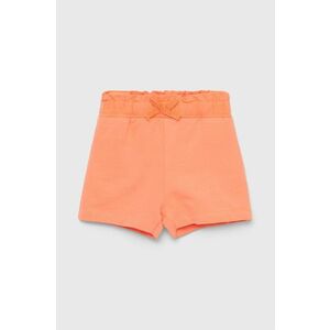 Detské krátke nohavice Name it oranžová farba, jednofarebné, vyobraziť