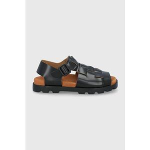 Kožené sandále Camper Brutus Sandal pánske, čierna farba vyobraziť