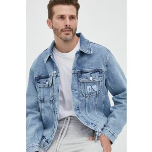 Rifľová bunda Calvin Klein Jeans pánska, prechodná, vyobraziť