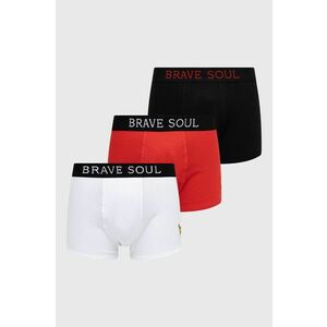 Boxerky Brave Soul (3-pak) pánske, čierna farba vyobraziť