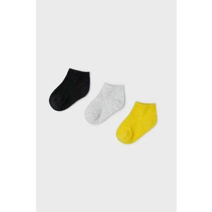 Detské ponožky Mayoral (3-pak) žltá farba vyobraziť