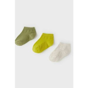 Detské ponožky Mayoral (3-pak) zelená farba vyobraziť