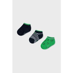 Detské ponožky Mayoral (3-pak) zelená farba vyobraziť