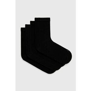 Ponožky United Colors of Benetton (4-pak) dámske, čierna farba vyobraziť