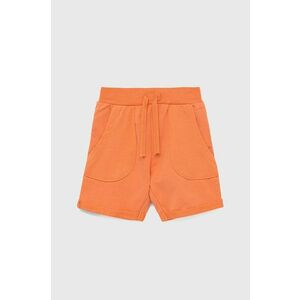 Detské krátke nohavice Name it oranžová farba, nastaviteľný pás vyobraziť