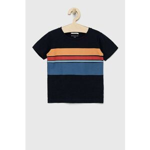Detské bavlnené tričko Tom Tailor tmavomodrá farba, s potlačou vyobraziť