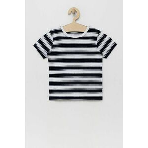 Detské bavlnené tričko Tom Tailor tmavomodrá farba, vyobraziť