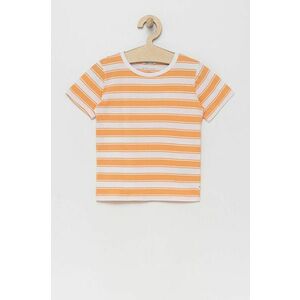 Detské bavlnené tričko Tom Tailor oranžová farba, vzorovaný vyobraziť
