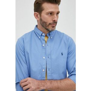 Bavlnená košeľa Polo Ralph Lauren pánska, slim, s golierom button-down vyobraziť