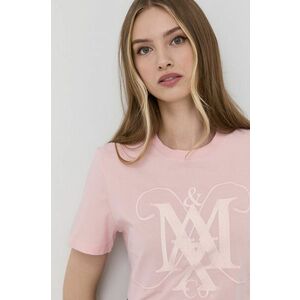 Bavlnené tričko MAX&Co. ružová farba, vyobraziť