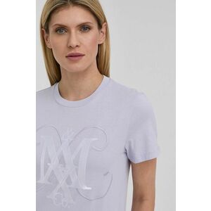 Bavlnené tričko MAX&Co. fialová farba, vyobraziť