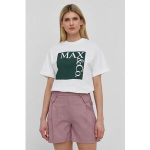 Bavlnené tričko MAX&Co. zelená farba, vyobraziť