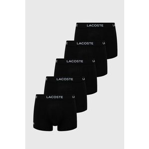 Boxerky Lacoste (5-pak) pánske, čierna farba vyobraziť
