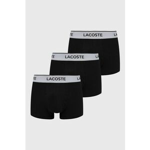 Boxerky Lacoste (3-pak) pánske, čierna farba vyobraziť