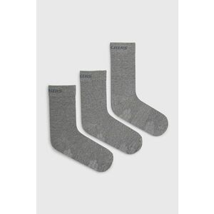Ponožky Skechers (3-pak) šedá farba vyobraziť