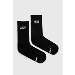 Ponožky Skechers (2-pak) čierna farba vyobraziť