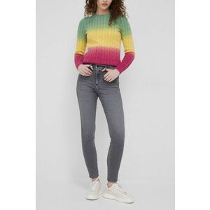 Rifle Wrangler High Rise Skinny Vintage Grey dámske, vysoký pás vyobraziť