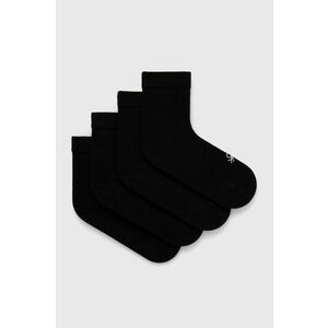 Detské ponožky United Colors of Benetton (4-pak) čierna farba vyobraziť
