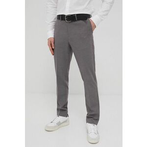 Nohavice Premium by Jack&Jones pánske, šedá farba, priliehavé vyobraziť