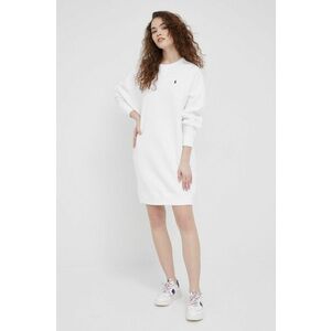 Šaty Polo Ralph Lauren biela farba, mini, oversize vyobraziť