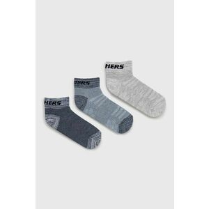 Detské ponožky Skechers (3-pak) tmavomodrá farba vyobraziť