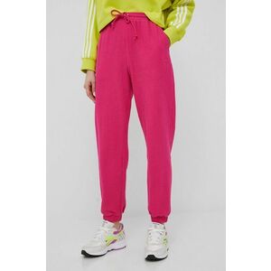 Nohavice adidas Originals Trefoil Moments HE9506 dámske, ružová farba, jednofarebné vyobraziť
