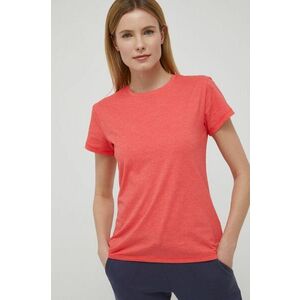 Športové tričko Columbia Sun Trek červená farba, vyobraziť