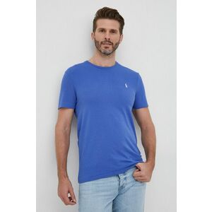 Bavlnené tričko Polo Ralph Lauren jednofarebné vyobraziť