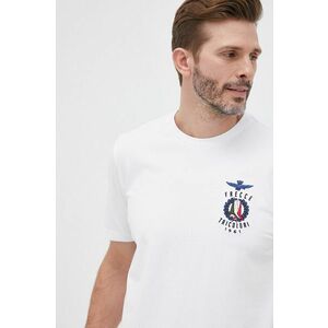 Tričko Aeronautica Militare pánske, biela farba, s nášivkou vyobraziť