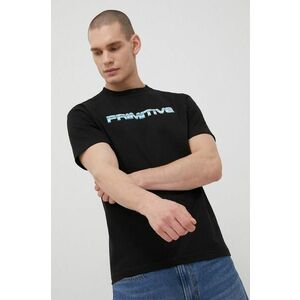 Bavlnené tričko Primitive X Terminator čierna farba, s potlačou vyobraziť