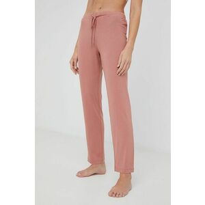 Pyžamové nohavice Tommy Hilfiger dámske, ružová farba, vyobraziť