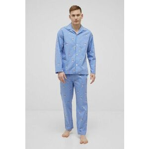 Bavlnené pyžamo Polo Ralph Lauren vzorovaná vyobraziť