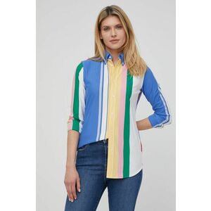 Bavlnená košeľa Polo Ralph Lauren dámska, regular, s klasickým golierom vyobraziť