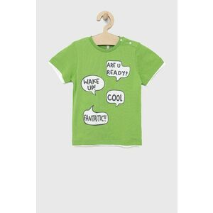 Detské bavlnené tričko Birba&Trybeyond zelená farba, s potlačou vyobraziť