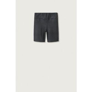 Detské krátke nohavice Mango Kids čierna farba, vzorované, vyobraziť