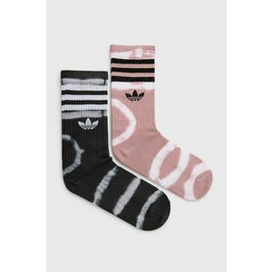 Ponožky adidas Originals (2-pak) HC3454-MAGM/CRBN, dámske, ružová farba vyobraziť