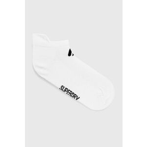 Ponožky Superdry (3-pak) dámske, biela farba vyobraziť