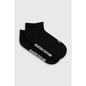 Ponožky Skechers (2-pak) čierna farba vyobraziť