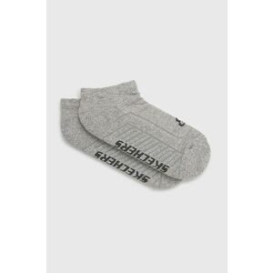 Ponožky Skechers (2-pak) šedá farba vyobraziť