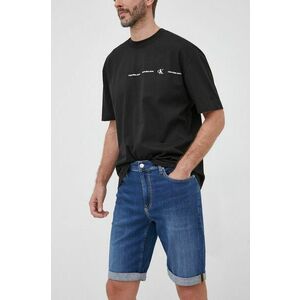 Rifľové krátke nohavice Calvin Klein Jeans pánske, vyobraziť