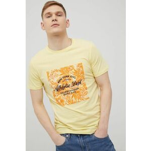 Bavlnené tričko Produkt by Jack & Jones béžová farba, s potlačou vyobraziť