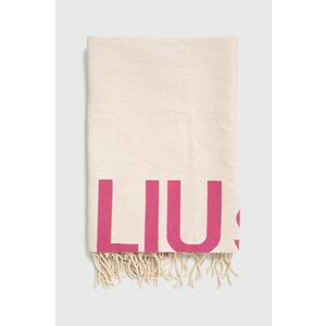 Bavlnený uterák Liu Jo béžová farba vyobraziť
