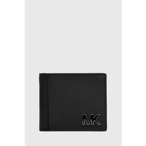 Kožená peňaženka Michael Kors pánsky, čierna farba vyobraziť