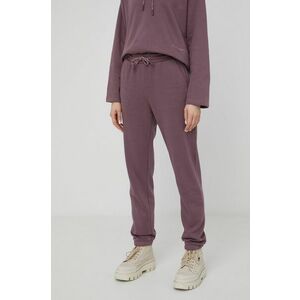 Nohavice Tom Tailor dámske, fialová farba, jednofarebné vyobraziť