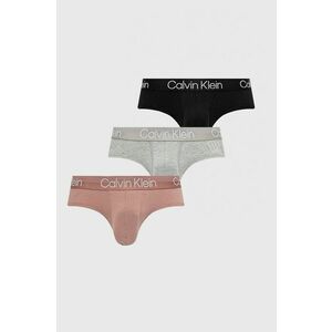 Slipy Calvin Klein Underwear (3-pak) pánske, červená farba vyobraziť